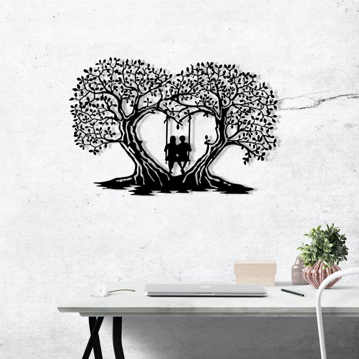 Wallity Love Accesorio decorativo de pared de metal Negro Wallity Love Accesorio decorativo de pared de metal Negro